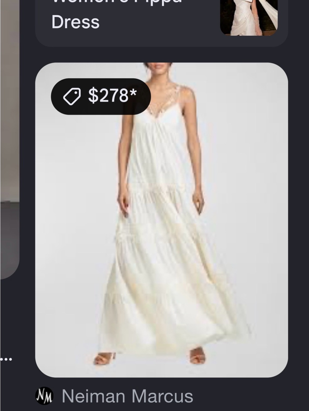 Sachin + Babi Ivory Tiered Maxi Dress